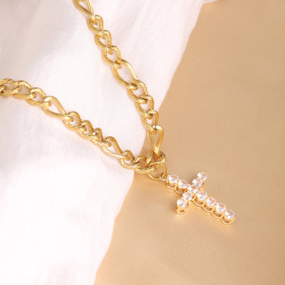 Cruz gold  necklace