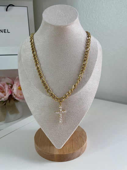 Cruz gold  necklace